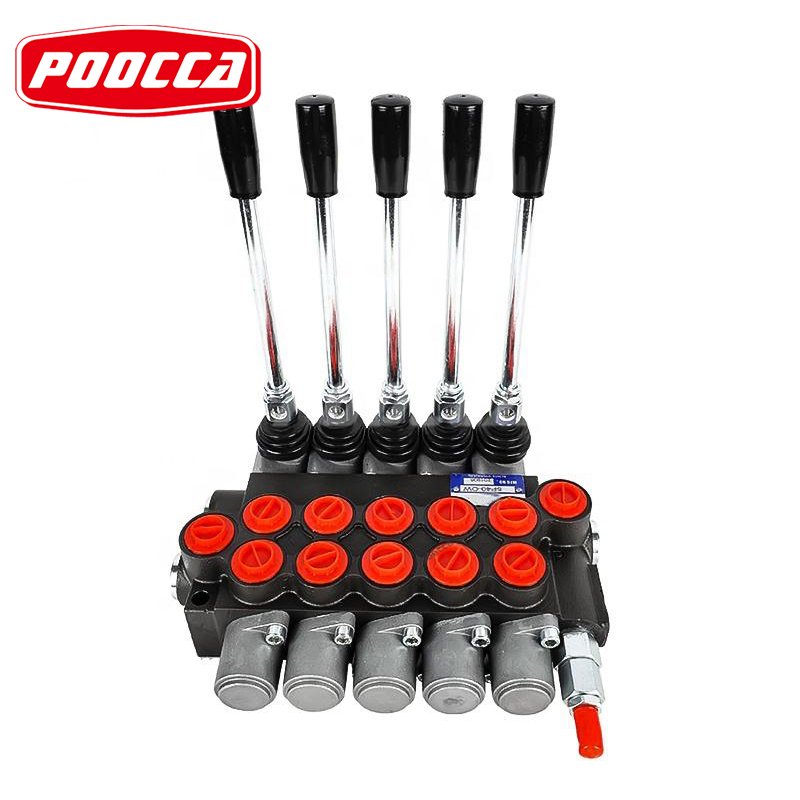P40 P80 P120 Hydraulic Single Spool Multiple Directional Joystick Valve With Hydraulic Electrical Control Valve