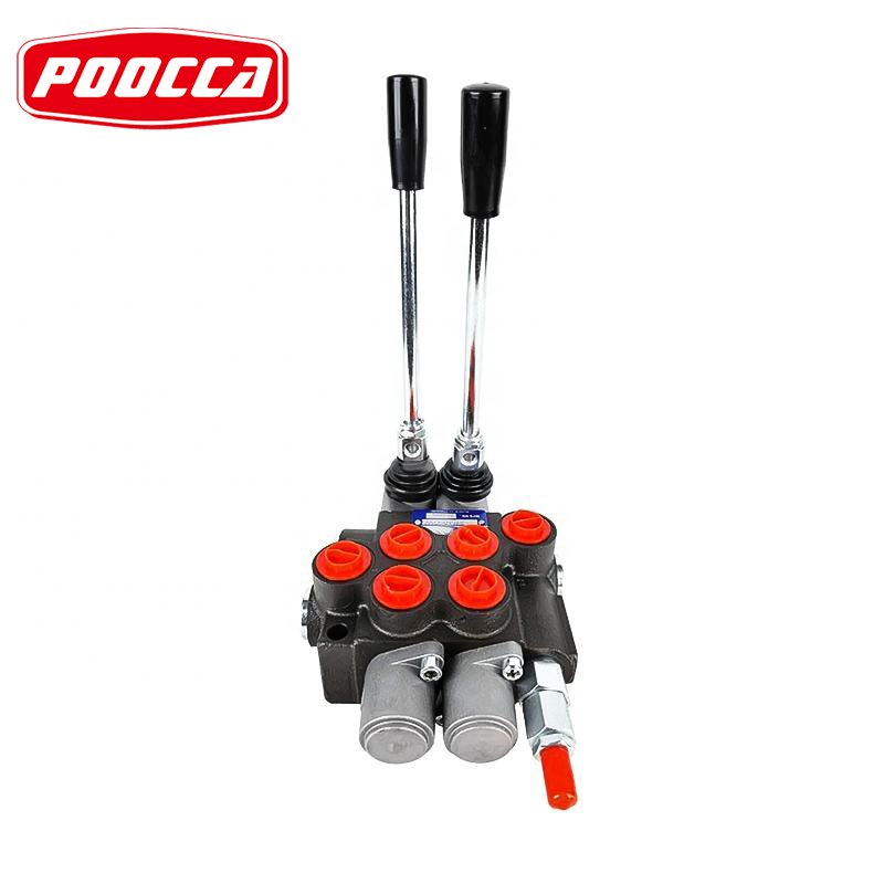 P40 P80 P120 Hydraulic Single Spool Multiple Directional Joystick Valve With Hydraulic Electrical Control Valve