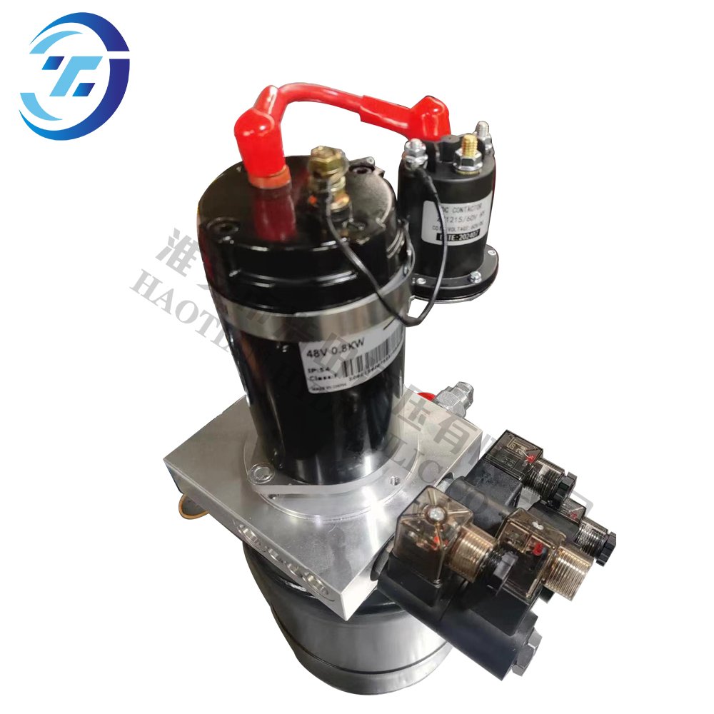 DC Double Hydraulic power unit two way with cartridge solenoid directional control valve