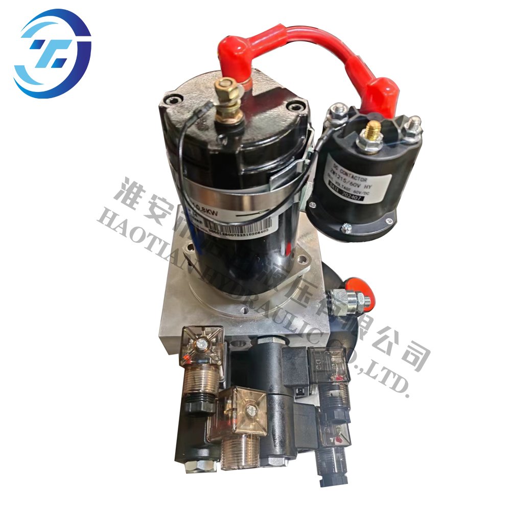 DC Double Hydraulic power unit two way with cartridge solenoid directional control valve
