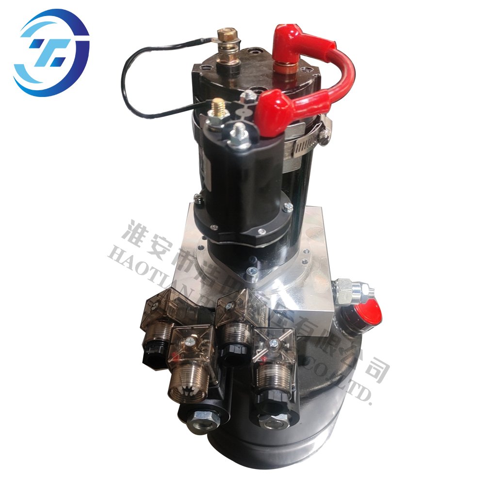 DC Double Hydraulic power unit two way with cartridge solenoid directional control valve