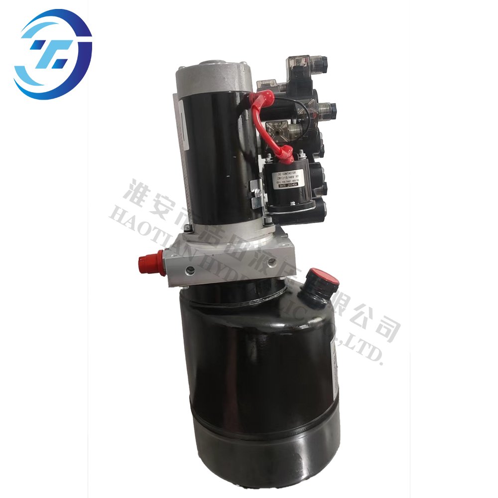 DC Double Hydraulic power unit two way with cartridge solenoid directional control valve