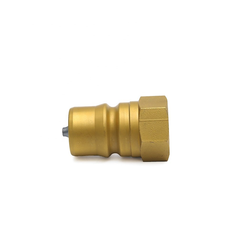 AM10467 6598758 ISO7241B poppet valve push in close type npt bsp hydraulic quick connect coupling