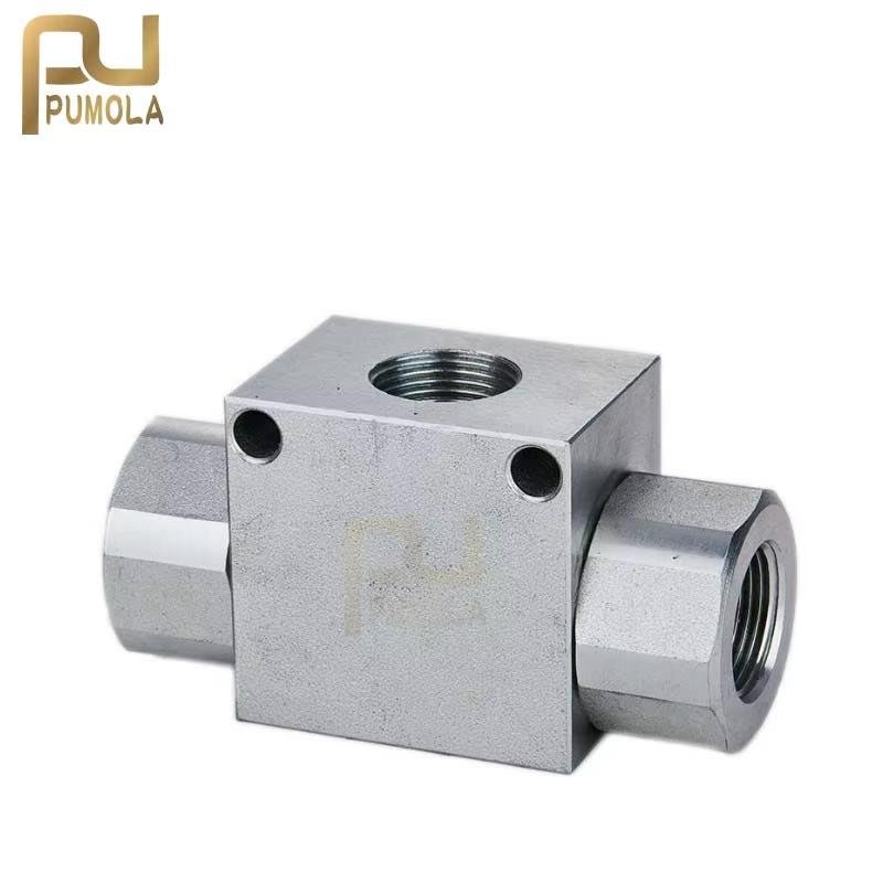 SF Series SF-06/36W 12/31 DN10 315 Bar Hydraulic Shuttle Valve Custom Made Carbon Steel Hydraulic Valves