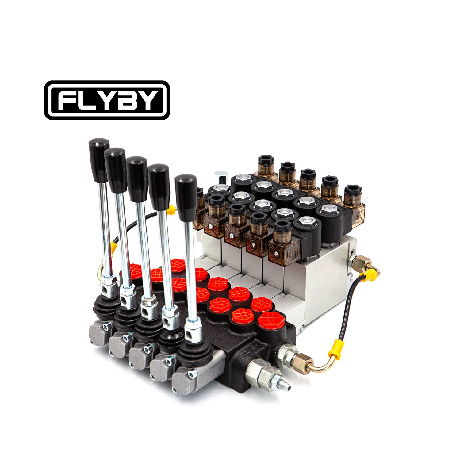 FLYBY P40 Hydraulic Sectional Directional Control Valve electro hydraulic multi directional valve