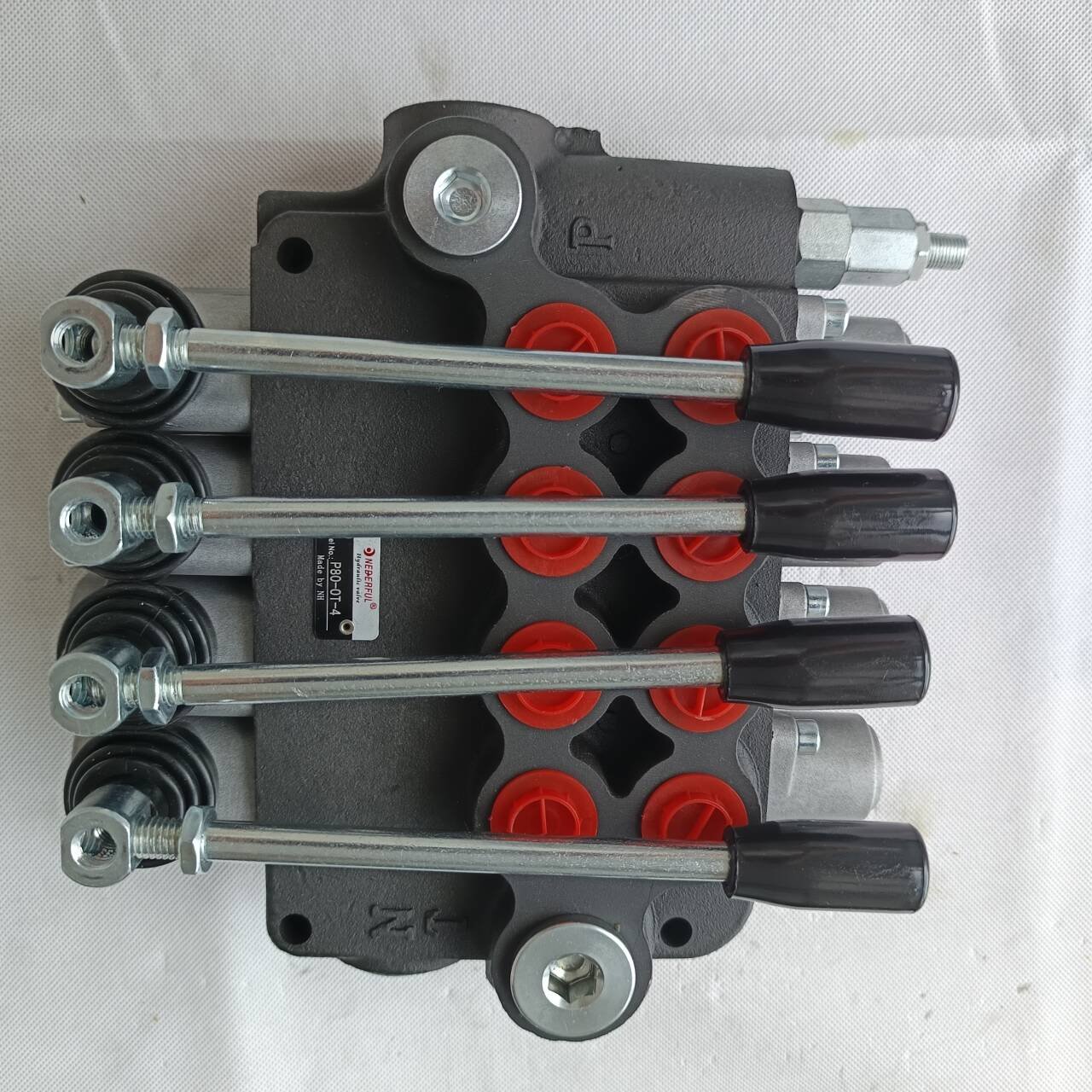 manual hand control valve hydraulic P80 Series 4P80 Monoblock Directional Control Valve hydraulic valve for small excavator