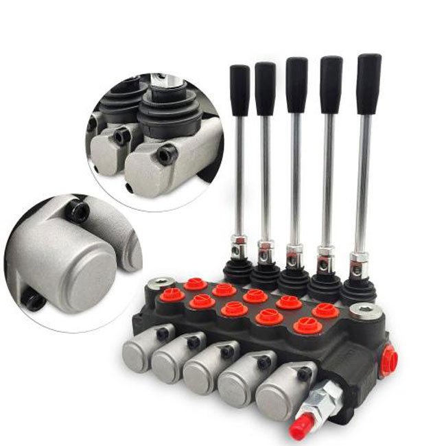 1P80 2P80 3P80 4P80 5P80 6P80 P80 series Multi-way Valve Hydraulic Monoblock Manual Directional Control Valve with joystick