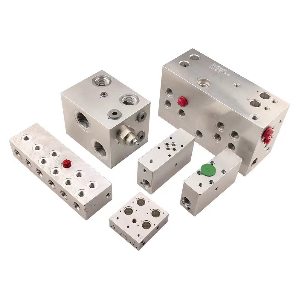 Hydraulic manufacturers Custom aluminum steel hydraulic manifold hydraulic valve blocks for excavator harvesters