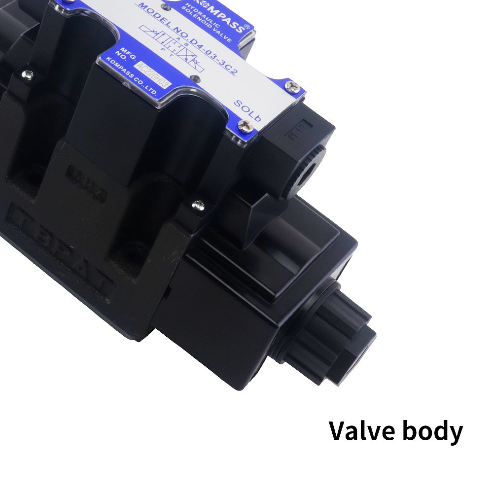 Hengju Hydraulic Pump Valve Manufacturer D4-03-3C2 Series 24V Hydraulic System Electromagnetic Pressure Valve
