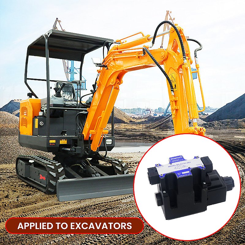 Hengju Hydraulic Pump Valve Manufacturer D4-03-3C2 Series 24V Hydraulic System Electromagnetic Pressure Valve