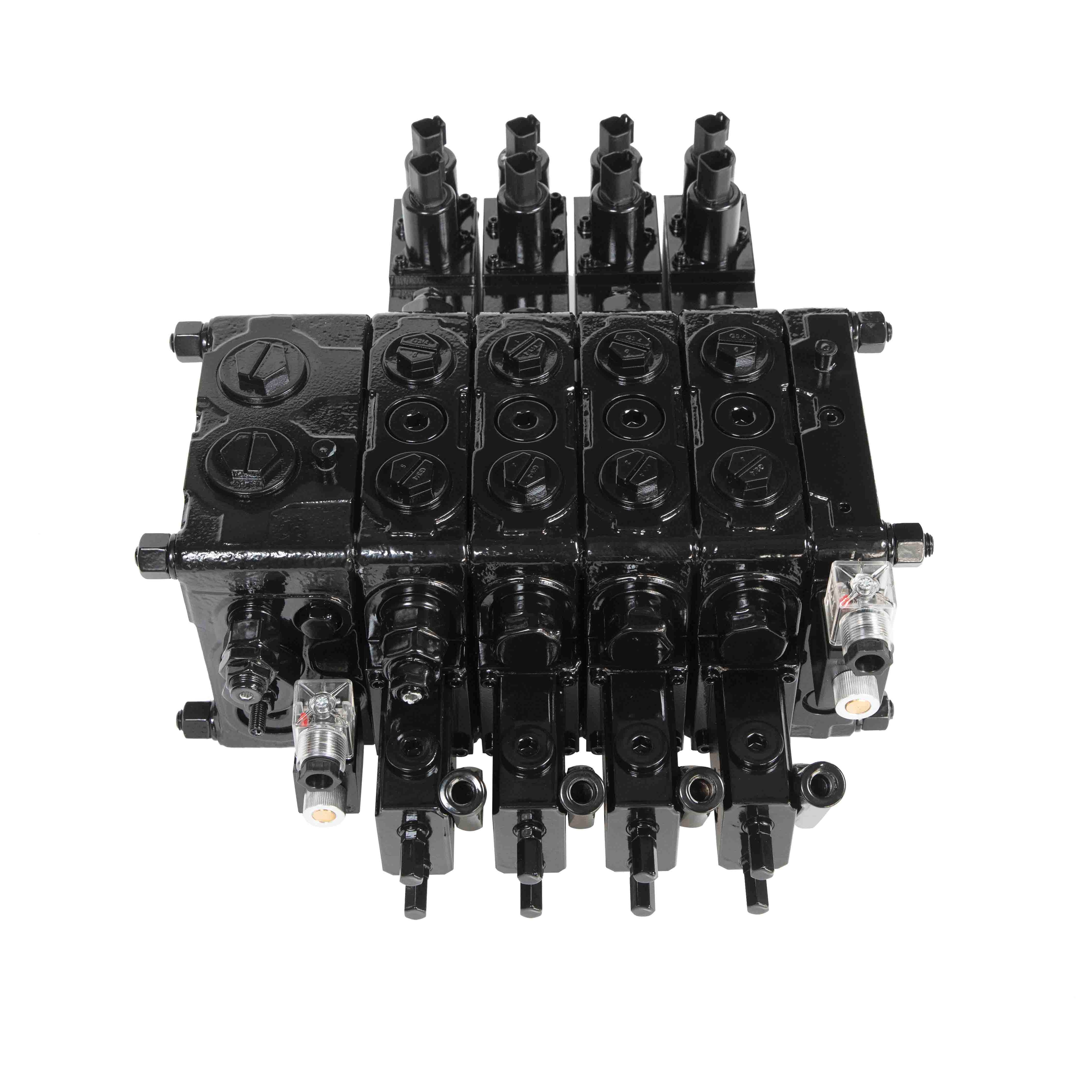 4 Sections Proportional Control Valve Electric-Manual Control Hydraulic Control Valve for Tractor