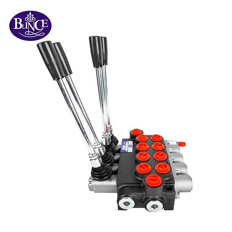 Hydraulic Loaders Distributor 1-7 Section 80L 21gpm Operated by Joystick forklif hydraulic directional control valve
