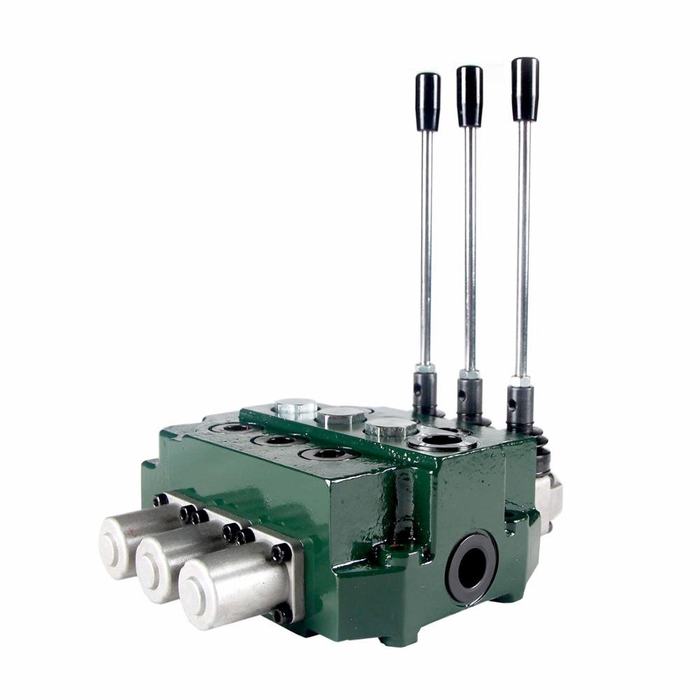 80 Liters Three Spool Electrical Control Hydraulic Monoblock Valve