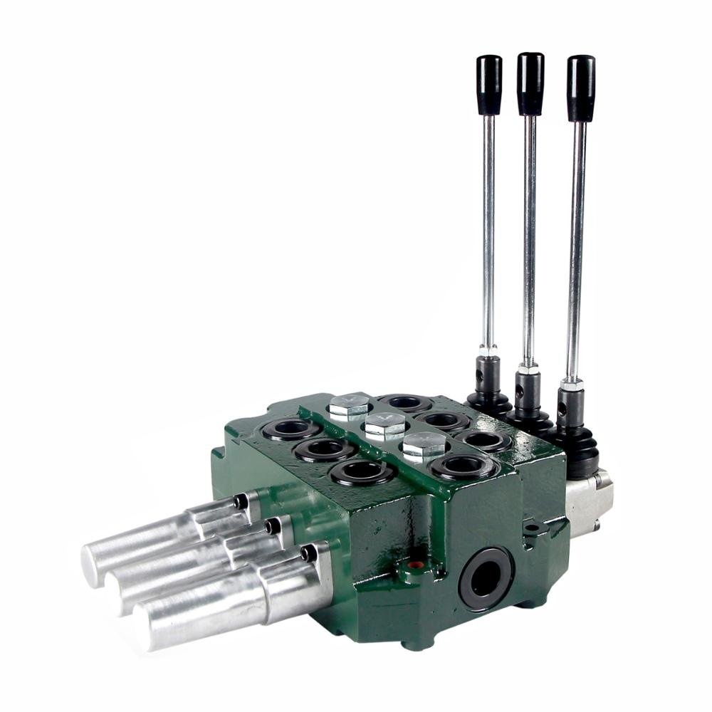 80 Liters Three Spool Electrical Control Hydraulic Monoblock Valve