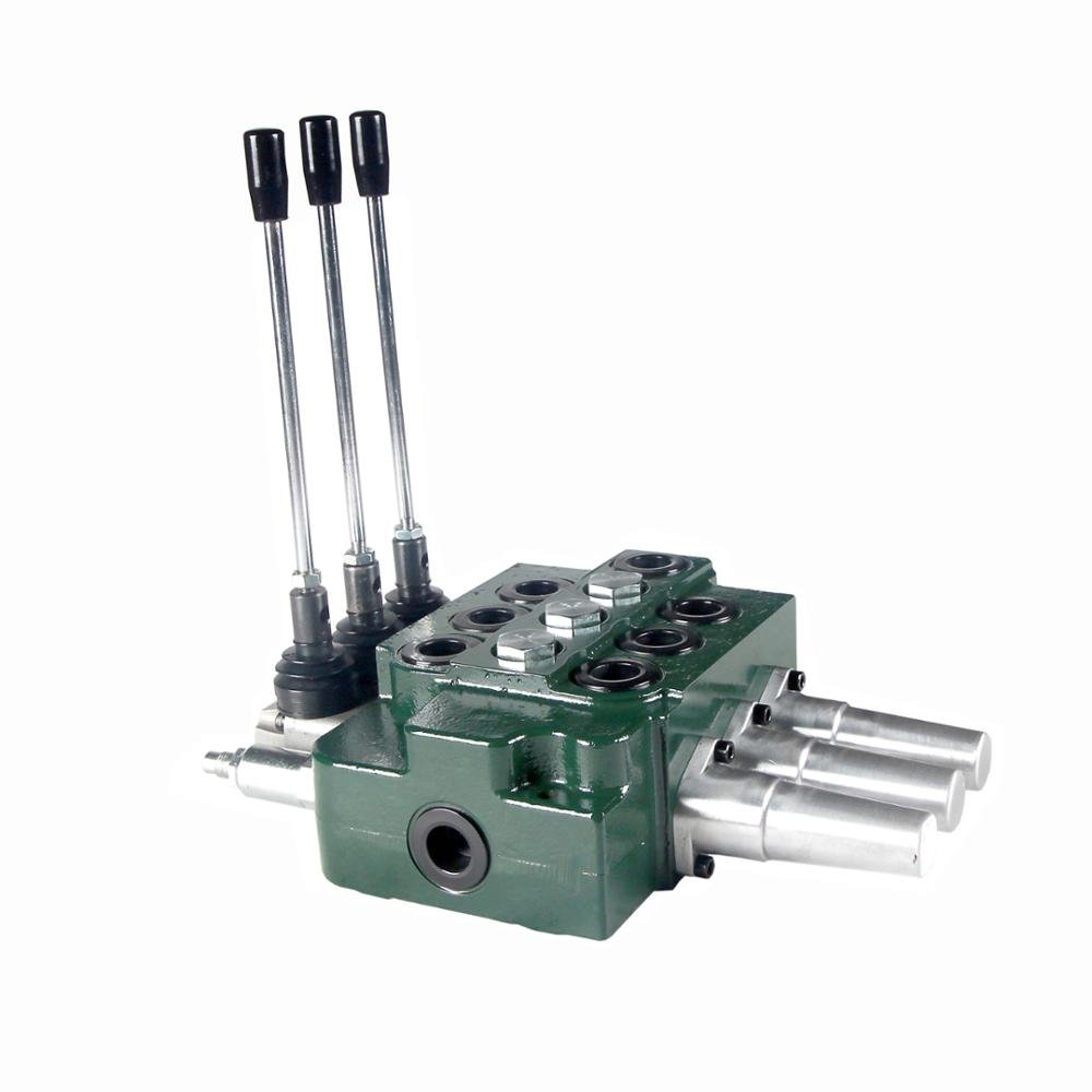80 Liters Three Spool Electrical Control Hydraulic Monoblock Valve