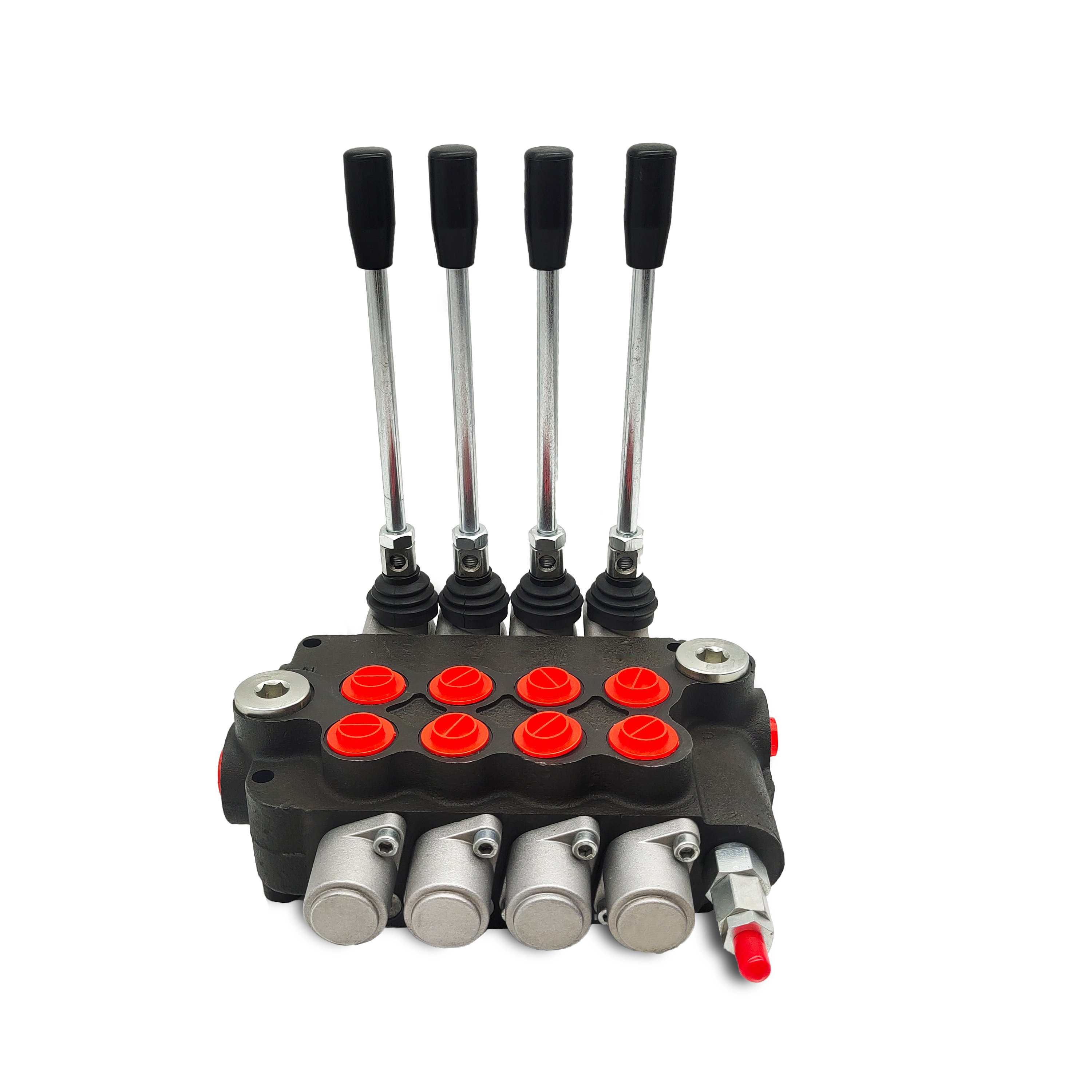 Lixin P80 4 spools hydraulic spool valve with joystick with 80 l/min control for heavy tractor