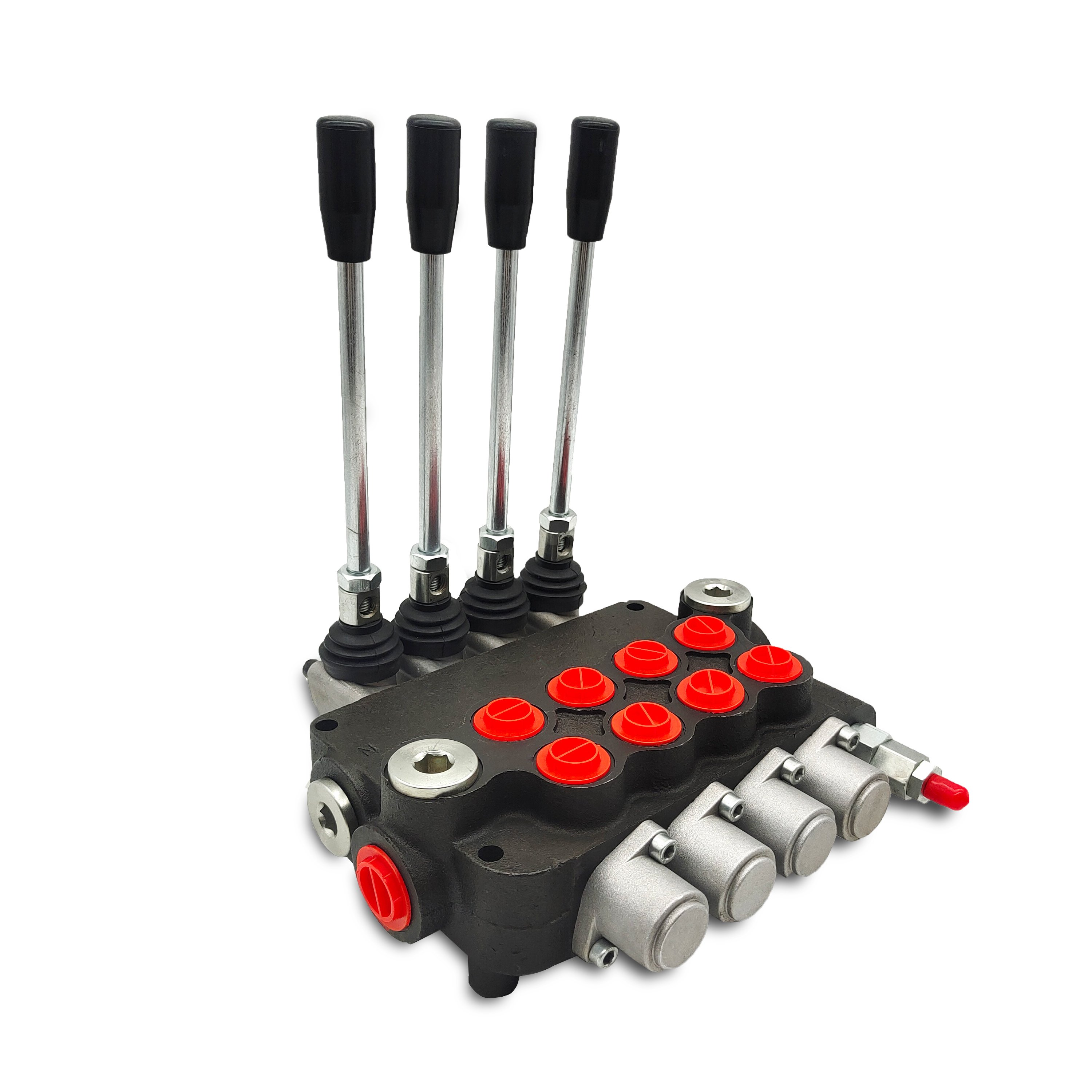 Lixin P80 4 spools hydraulic spool valve with joystick with 80 l/min control for heavy tractor