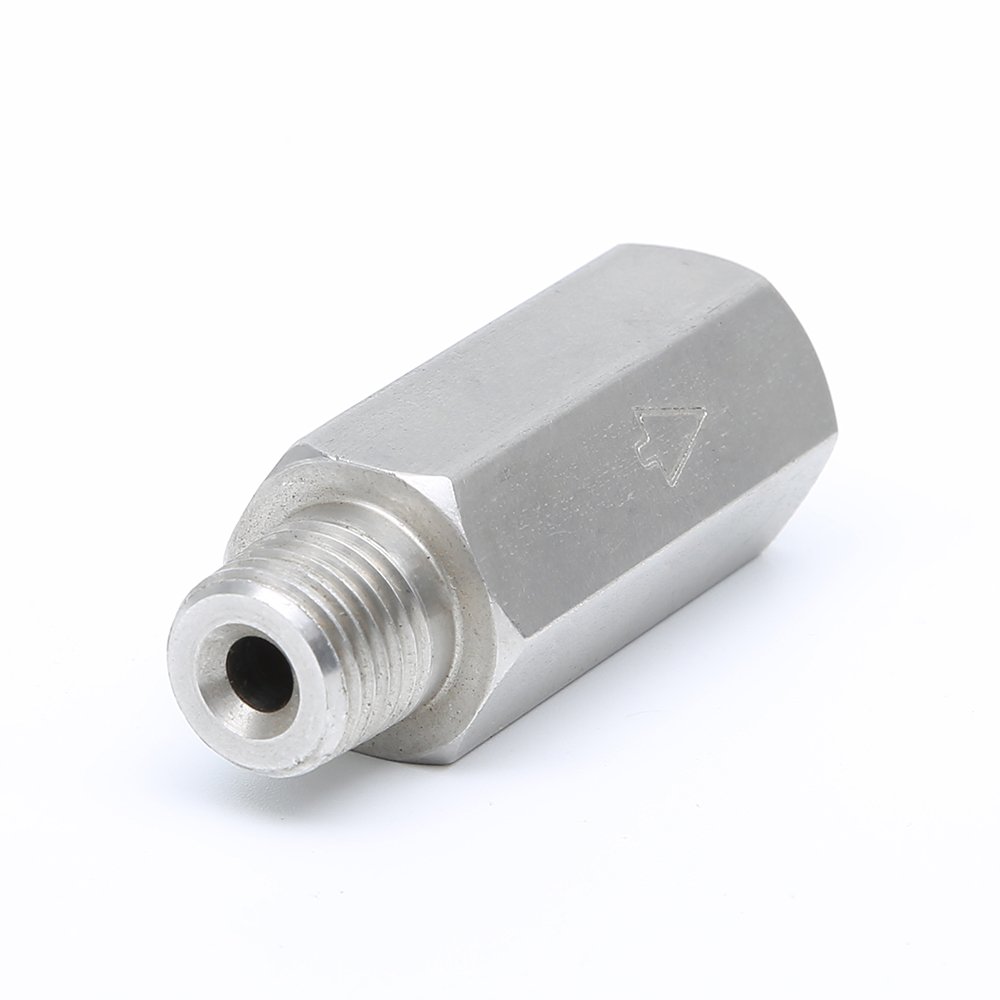 DIF non return check valve 1/4" 3/8" 1/2" stainless steel hydraulic one-way single check valve