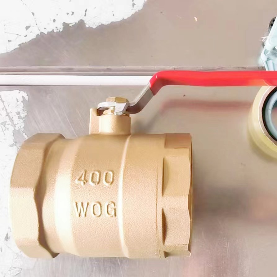 3 inch brass ball valves with NPT thread 400WOG/600WOG
