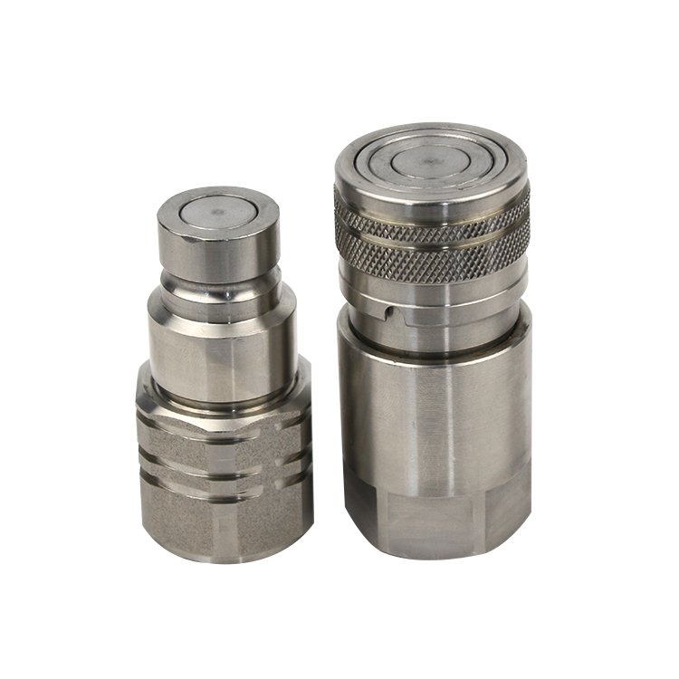 stainless steel hydraulic quick coupling connector quick release hose fitting