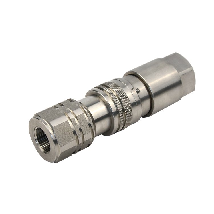 stainless steel hydraulic quick coupling connector quick release hose fitting