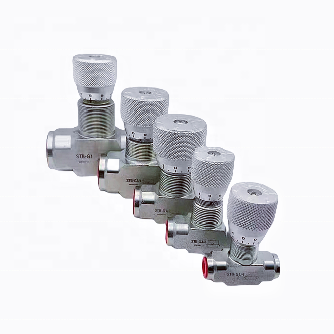 Hot Sales Stu Type Unidirectional Hydraulic Throttle Check Valve Manual One-way Flow Control Valve Stu-g1/4