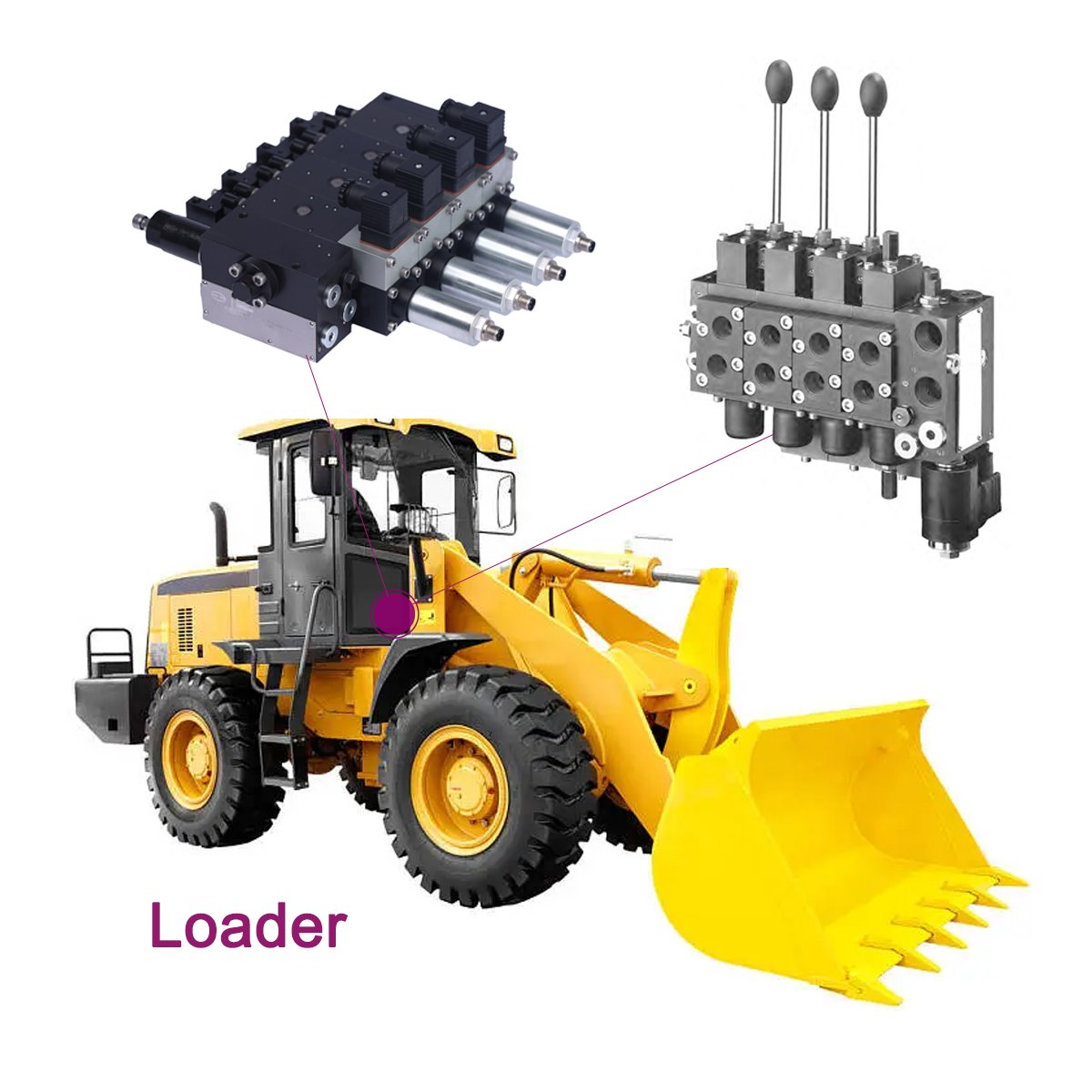 Load sensing hydraulic proportional multi-way flow control multiple way directional valve bank block Hawe PSV PSL supplier