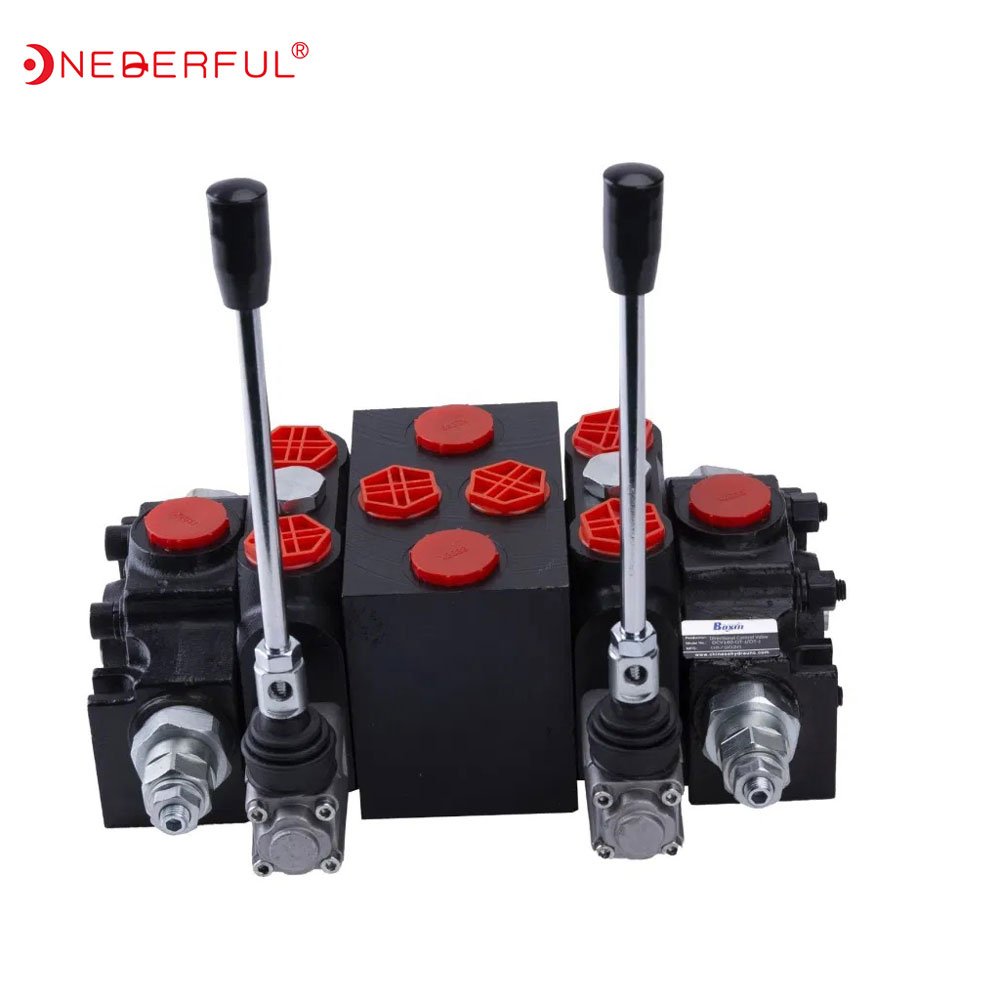 three sections directional control valve manually DCV60 Series Directional Control Valve Marine Hydraulic Distributor