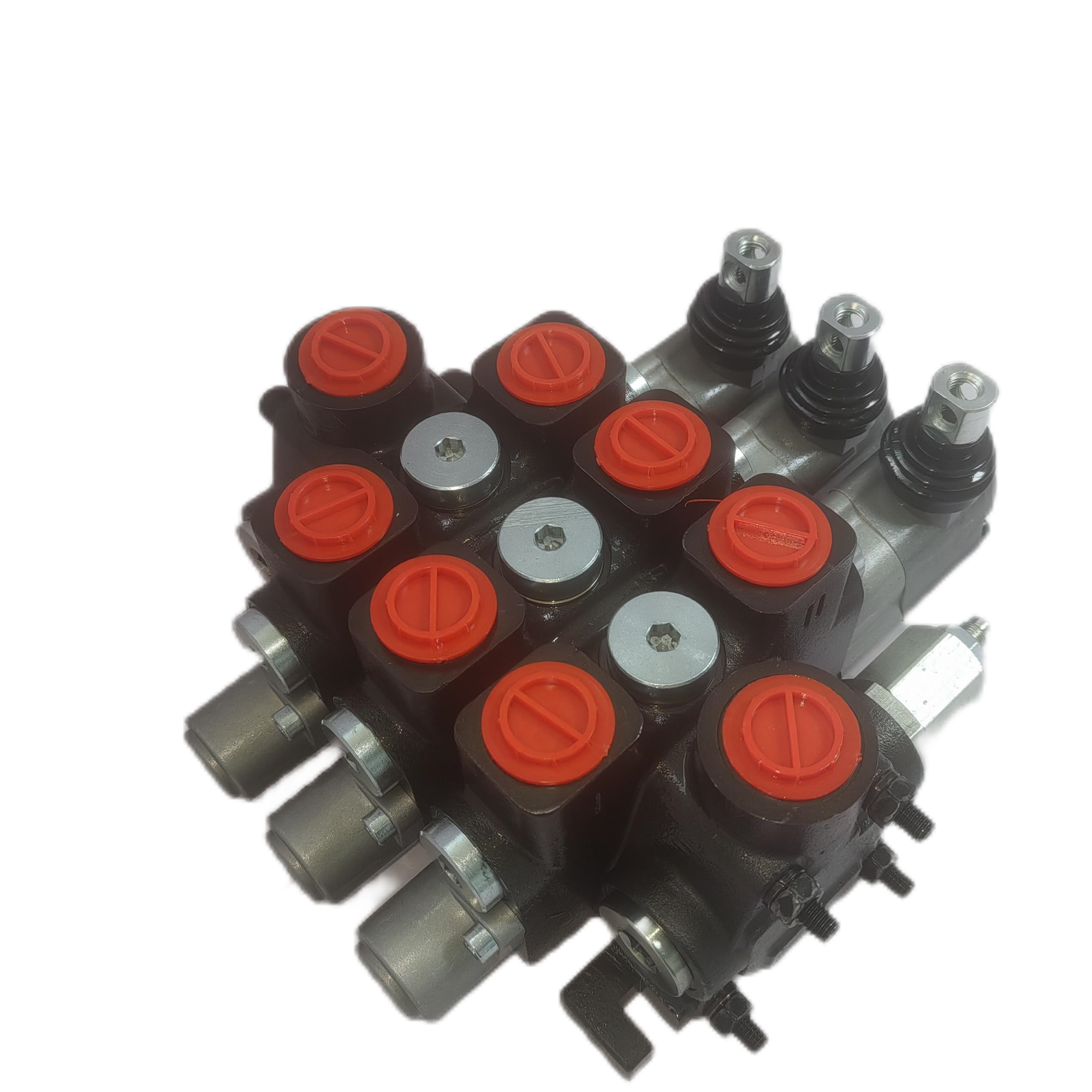 Lixin PC100 3 spools hydraulic spool valve with joystick with 100 l/min control for Drilling rigs