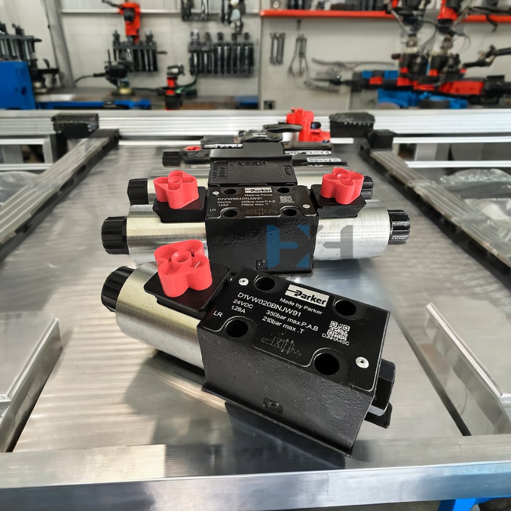 Parker Hannifin New D1VW008CNJW91 Hydraulic Directional Control Solenoid Valve Pressure Control Type
