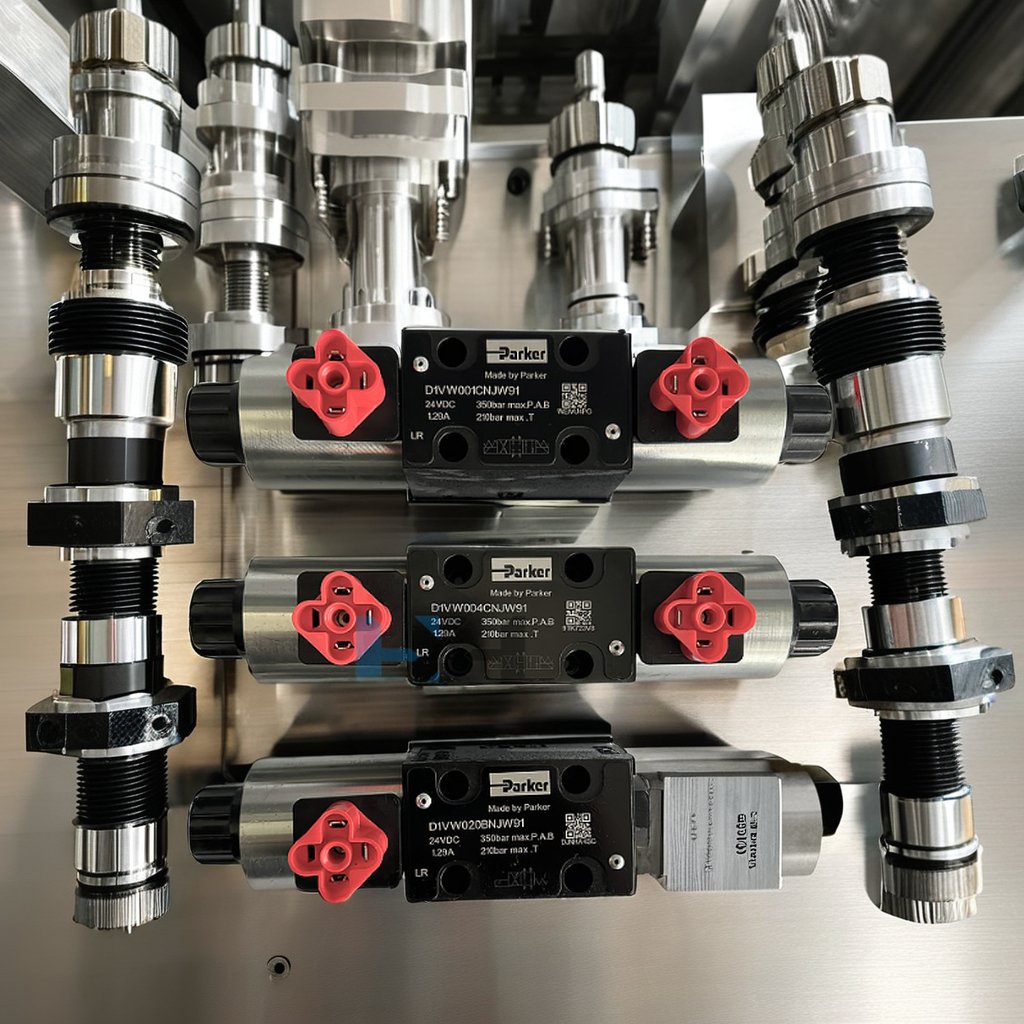 Parker Hannifin New D1VW008CNJW91 Hydraulic Directional Control Solenoid Valve Pressure Control Type