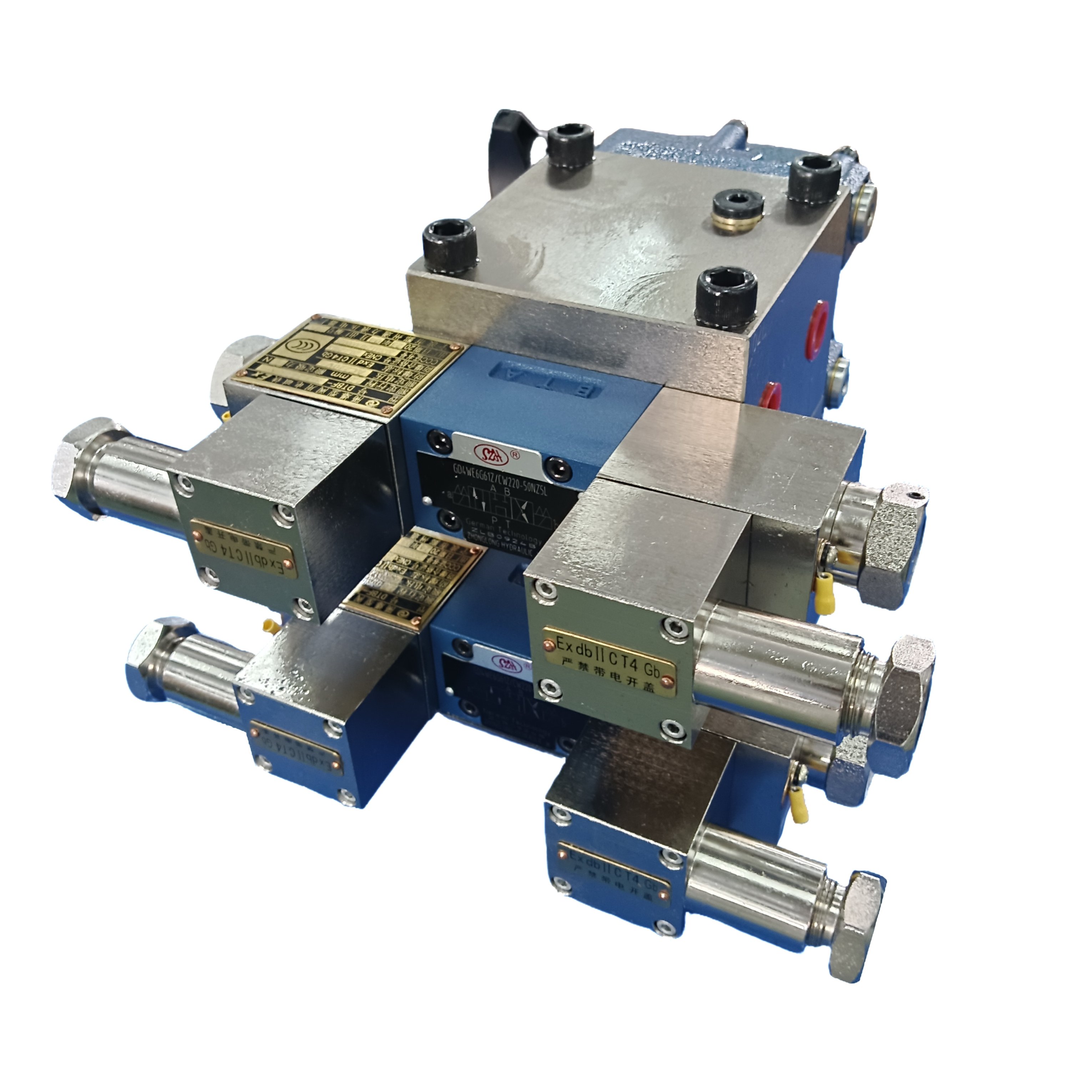 YZZ-02L Solenoid Power Proportional and Flow Control Valve Block for Injection Molding Machine Hydraulic Manifold Block