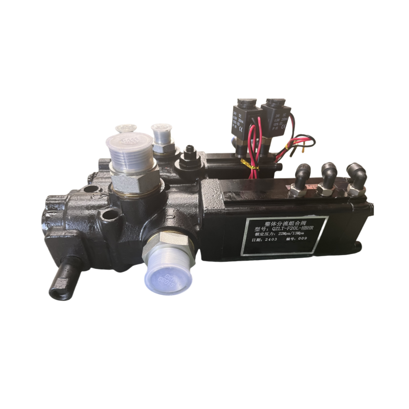 Hydraulic QZLT-F20L Integral Diverter Combination Control Valve Dump Truck Parts
