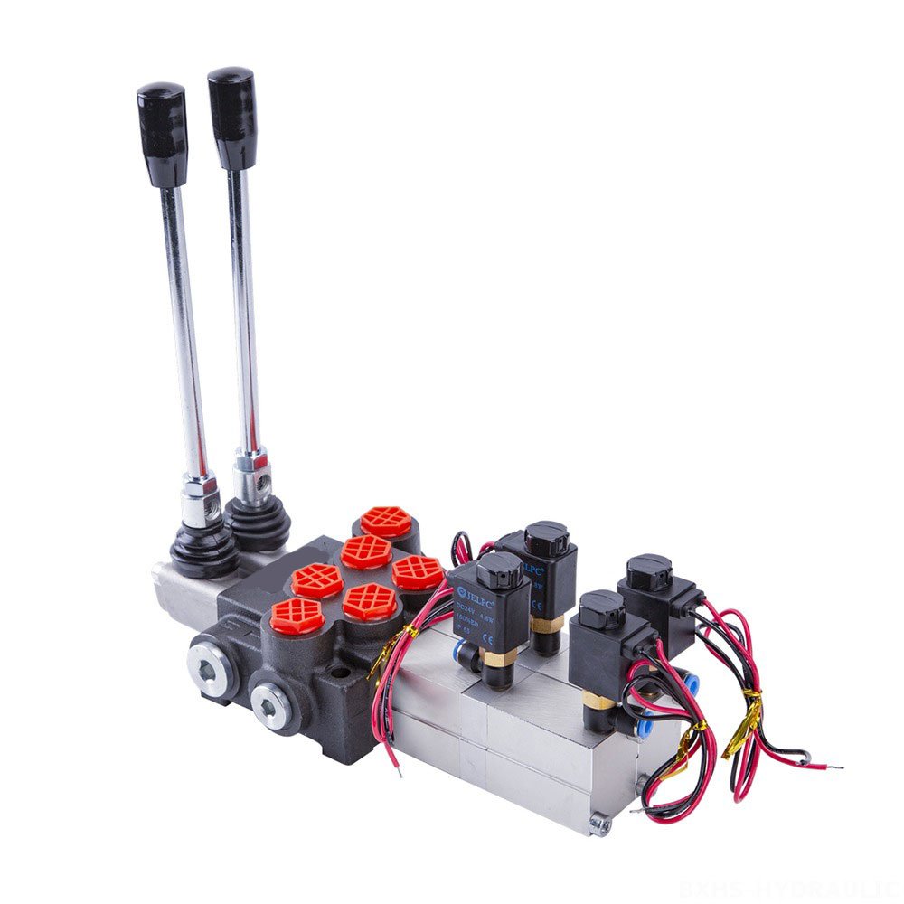Hydraulic Components Directional Control Valve P120 Series Solenoid Control Monoblock Joystick Valve for Tractor