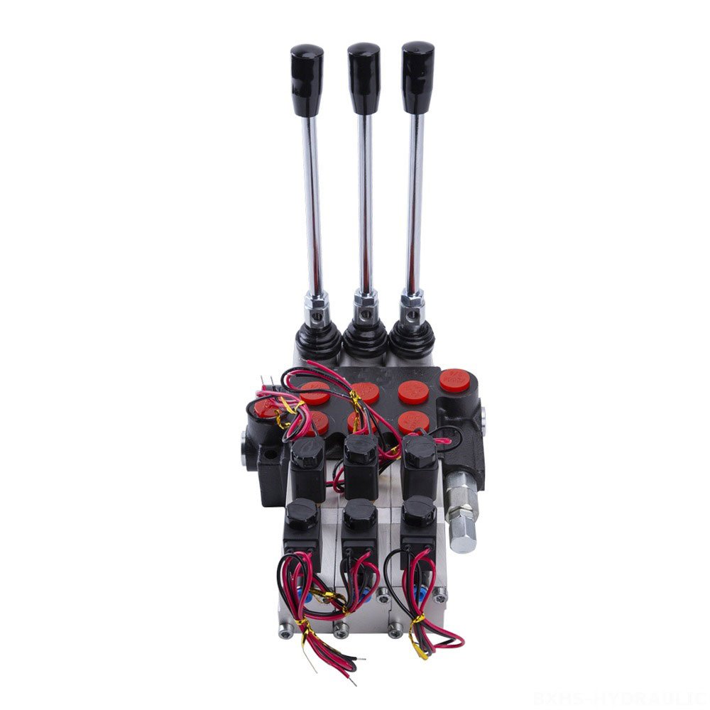 Hydraulic Components Directional Control Valve P120 Series Solenoid Control Monoblock Joystick Valve for Tractor