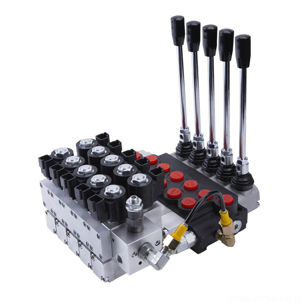 Hydraulic Components Directional Control Valve P120 Series Solenoid Control Monoblock Joystick Valve for Tractor