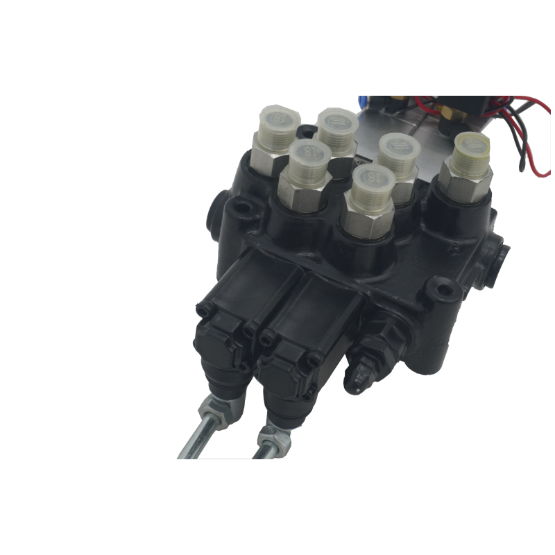 Hydraulic Integral Multi-way Control Valve 2 Spools Dump Truck Lifting System Components