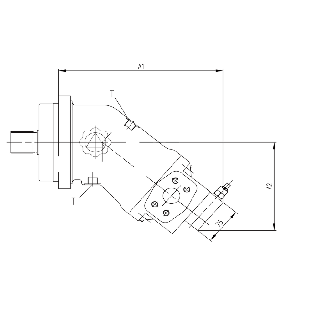 High Performance Piston Motors For heavy Equipment Shanghai Electric Design Production Hydraulic Motor With Flush Valve