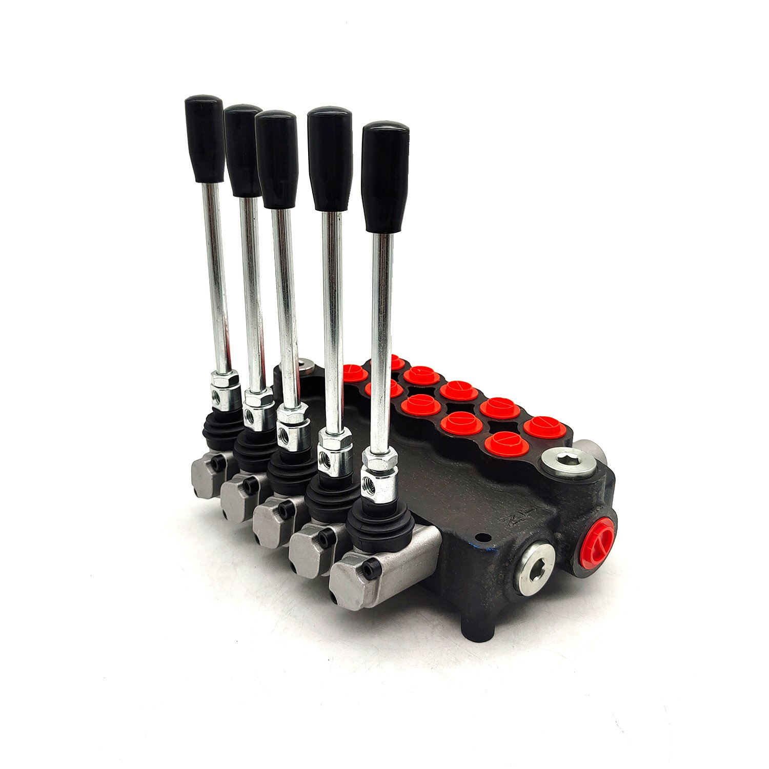 Lixin P80 5 spools hydraulic spool valve with joystick with 80 l/min control for heavy tractor