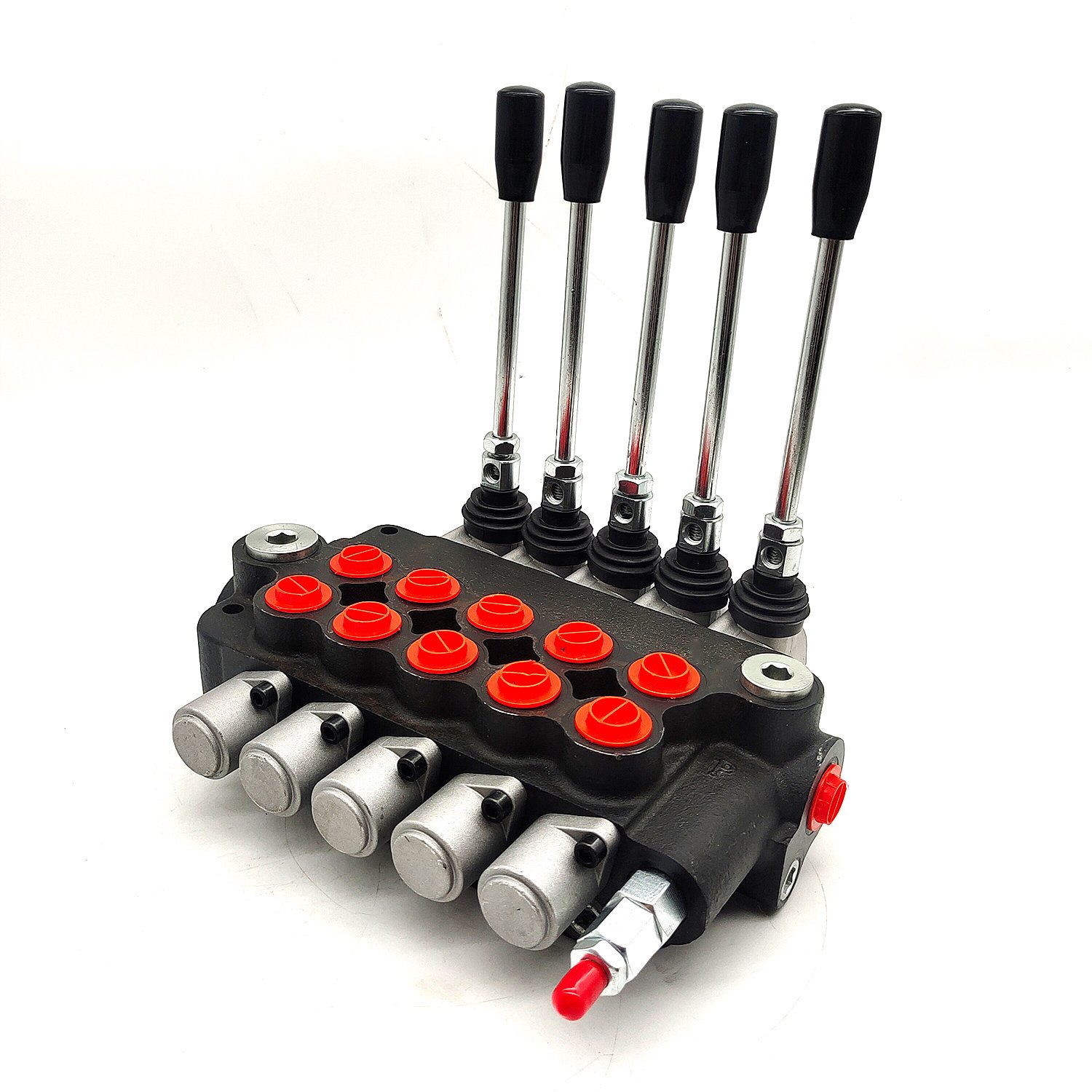 Lixin P80 5 spools hydraulic spool valve with joystick with 80 l/min control for heavy tractor