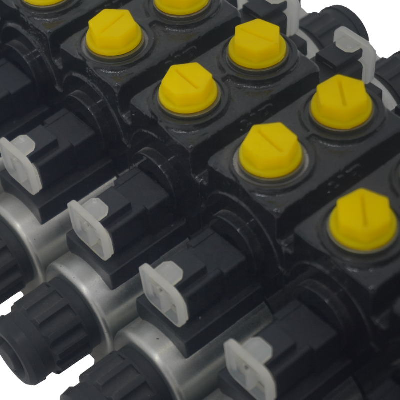 1-12 Spools Wear-resistant Harvester Hydraulic Flow Control Valve Pneumatic