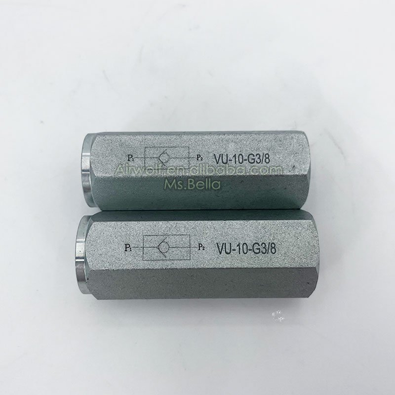 VU-G3/8 V type Straight Through Hydraulic Check Valve