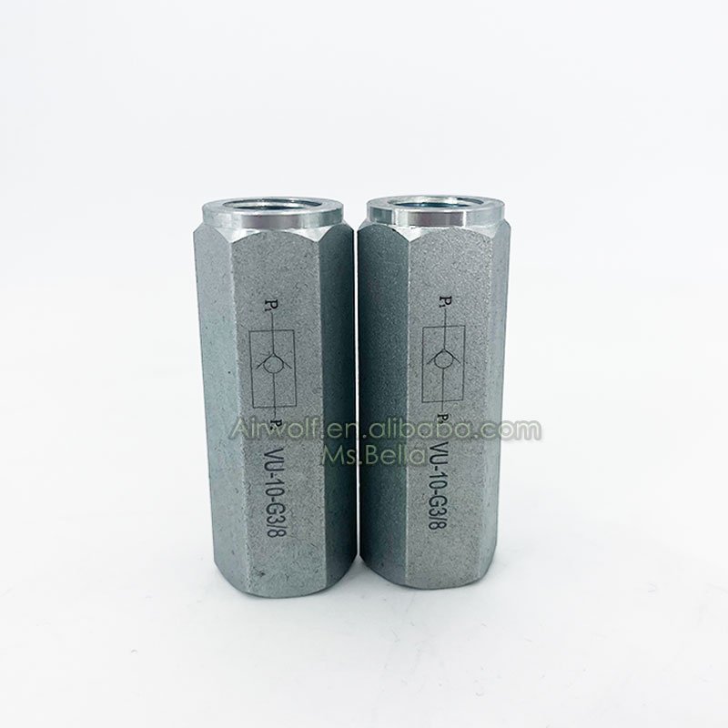 VU-G3/8 V type Straight Through Hydraulic Check Valve