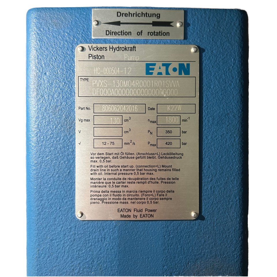 PVXS PVH141 PVH131 PVH074 Eaton Hydraulic Piston pumpPVXS-130M04R0001R01SVVADF000A000WA hydraulic pump