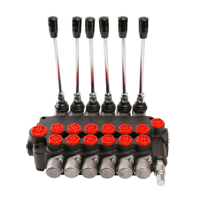 6P40 6P80 6P120 Multi-Way electric-hydraulic Monoblock Multiple Manual Solenoid Pneumatic Hydraulic Directional Control Valve
