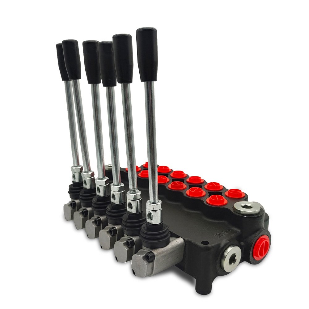 6P40 6P80 6P120 Multi-Way electric-hydraulic Monoblock Multiple Manual Solenoid Pneumatic Hydraulic Directional Control Valve