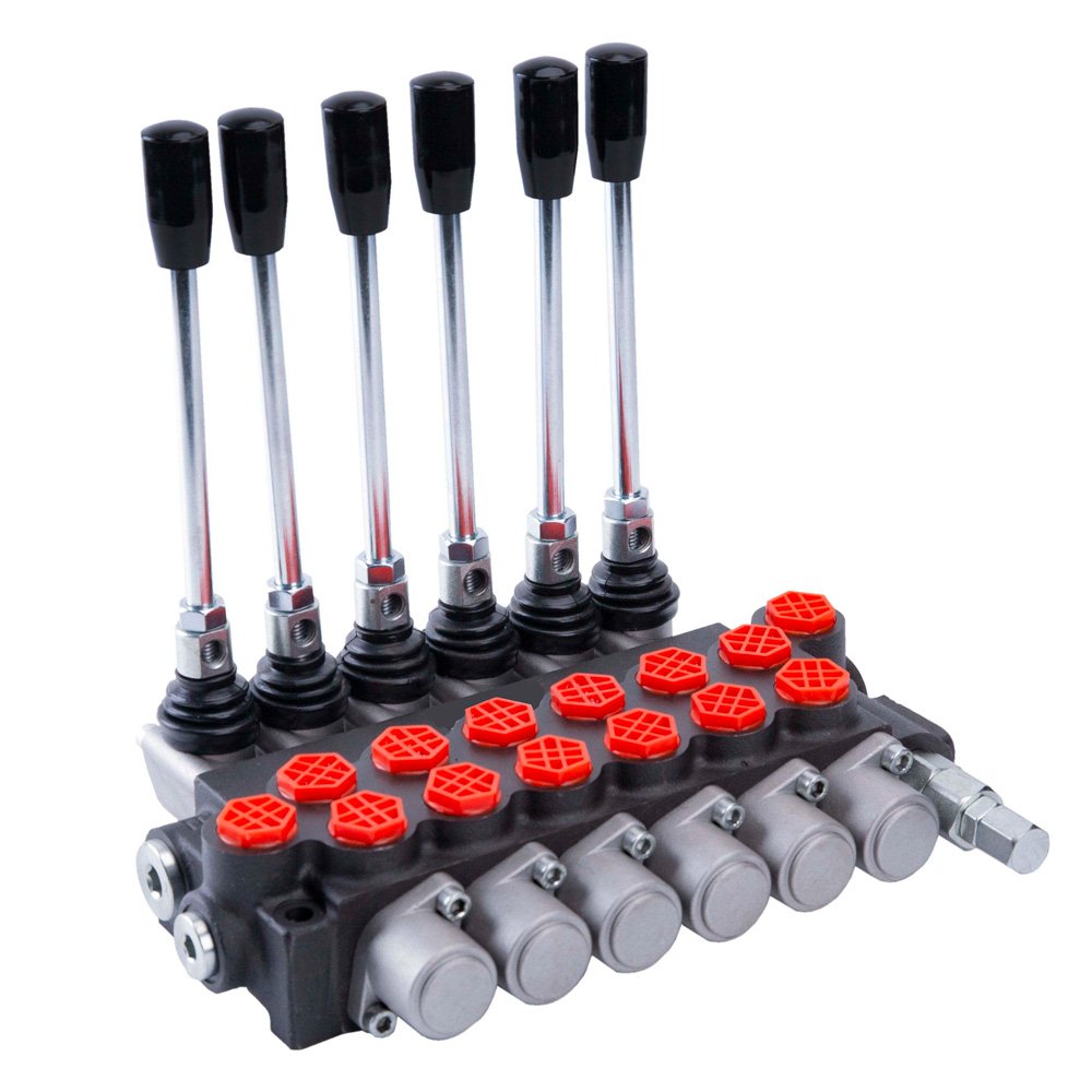 6P40 6P80 6P120 Multi-Way electric-hydraulic Monoblock Multiple Manual Solenoid Pneumatic Hydraulic Directional Control Valve