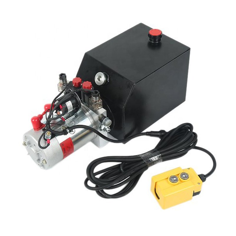 12/24V DC Motors with single and double acting valves, mini hydraulic power pack