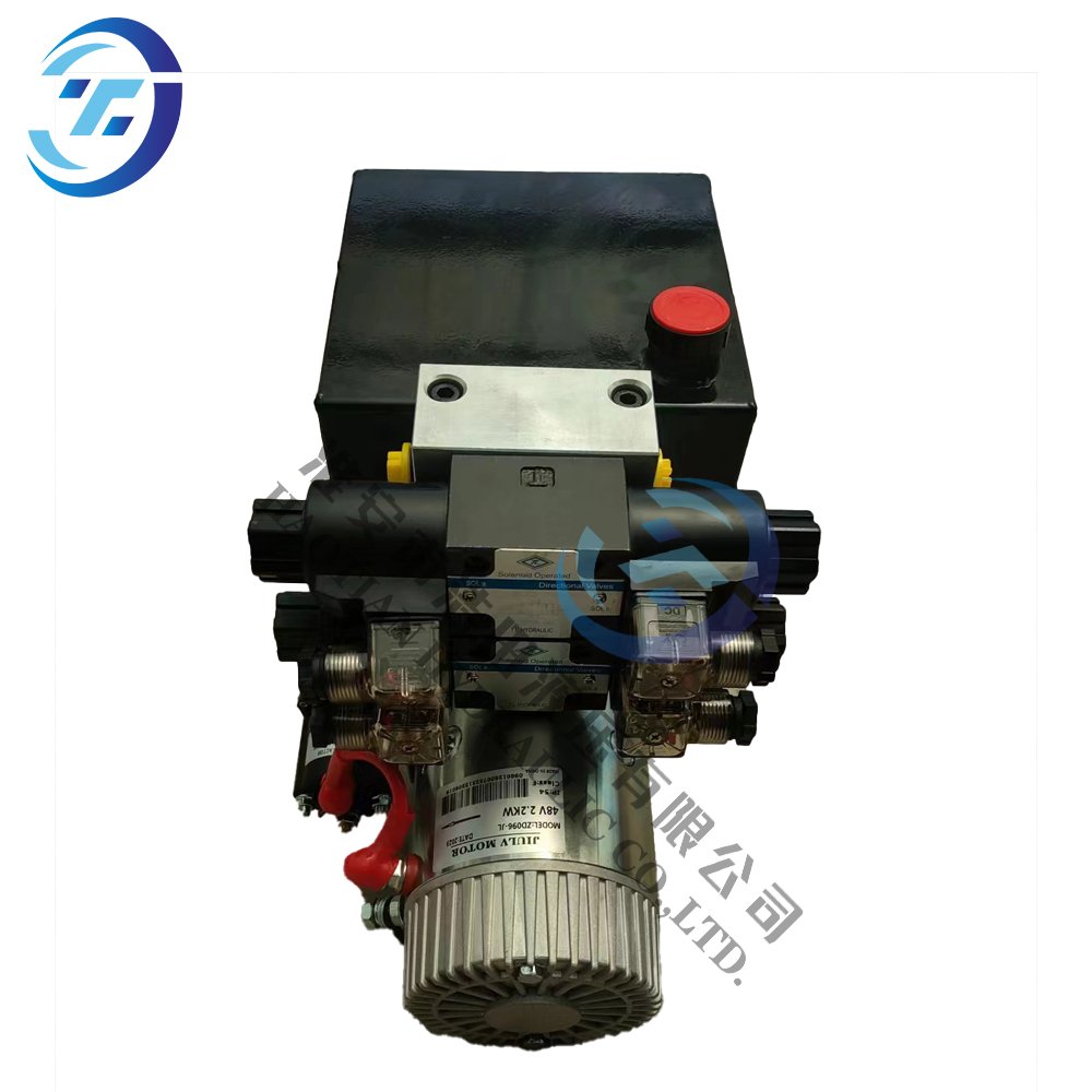 DC Double Acting Hydraulic Power Unit with Modular Flow Regulator Check Valve Electric Power Pack