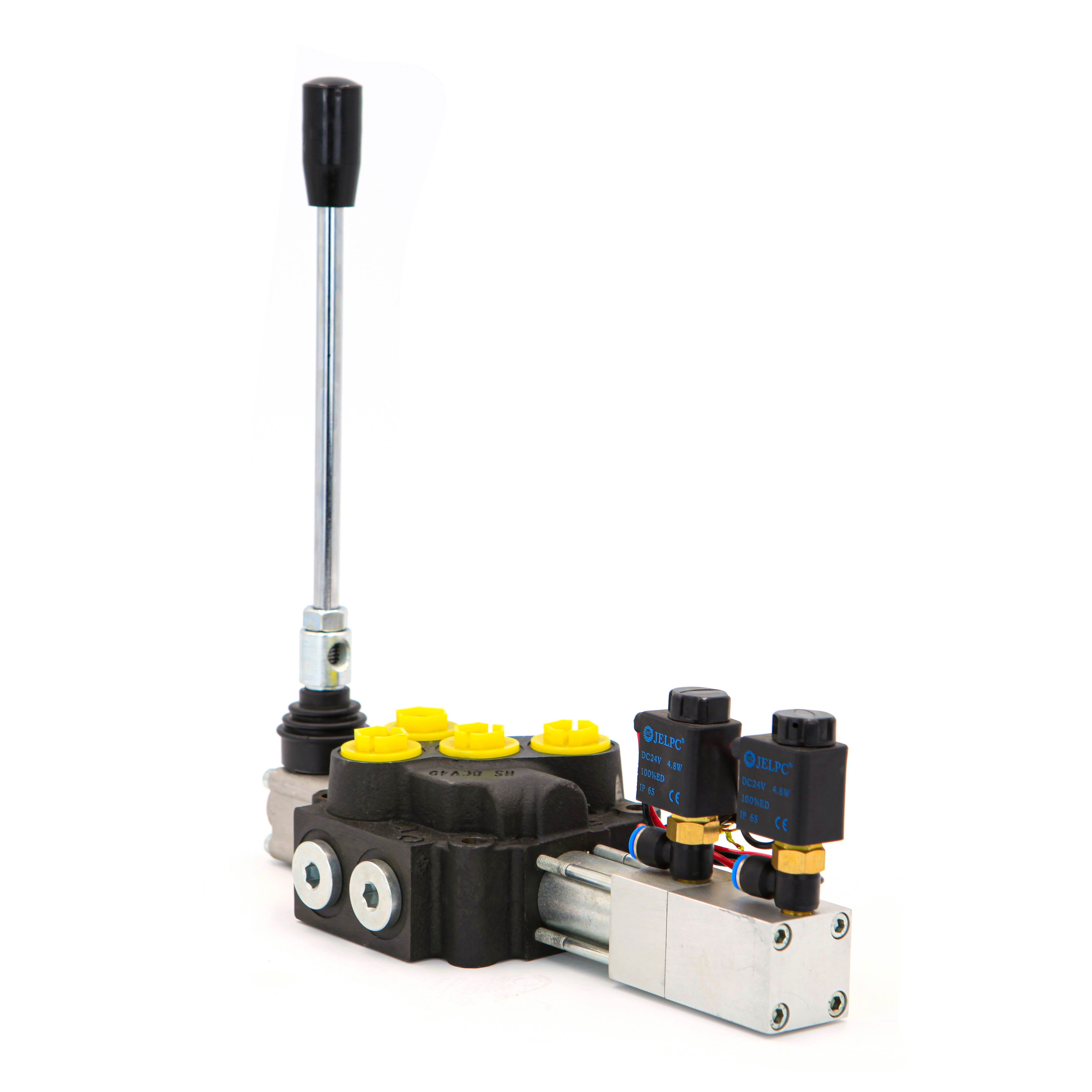 DCV monoblocksingle 3 spool tracto directional valve control hydraulic handle joystick lift